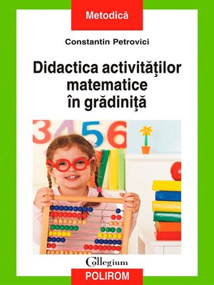 cover image of Didactica activităților matematice în grădiniță